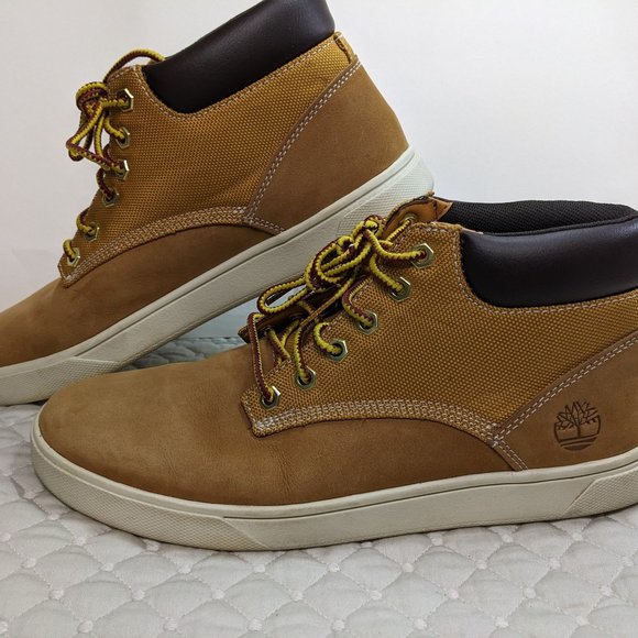 Timberland Men\'s Groveton Wheat Nubuck & Canvas Ortholite Chukka Boot - size 7 main image 5